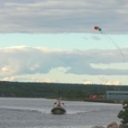 Flying off a boat